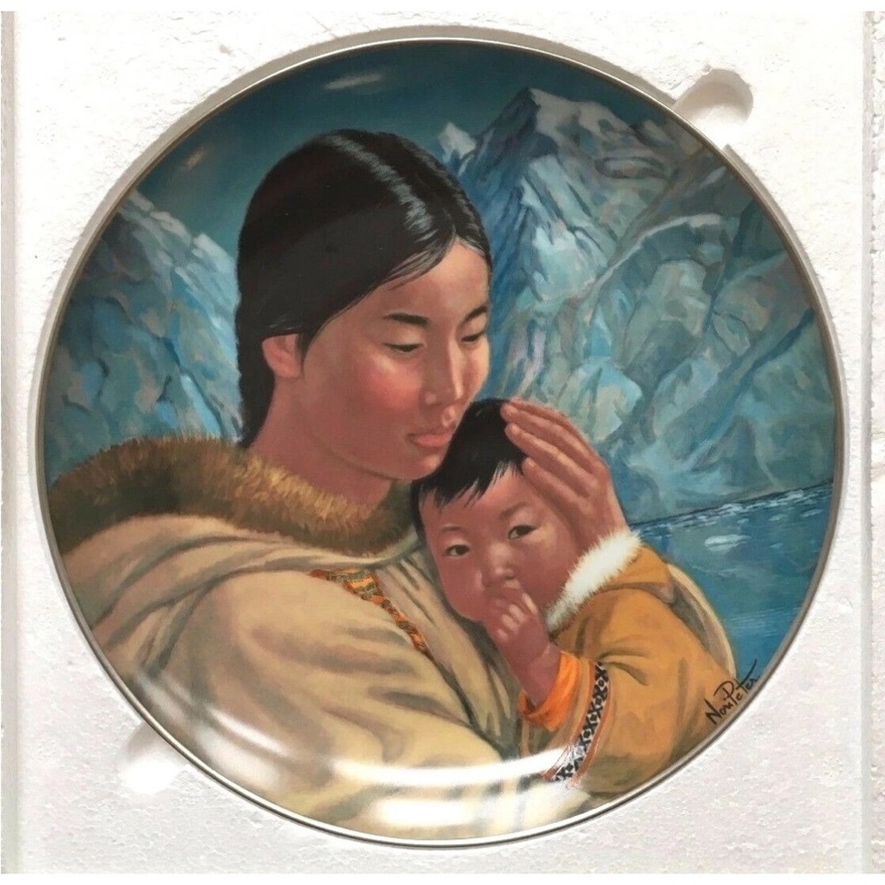 Kaiser Porcelain Plate Nori Peter "Motherhood" ARTIST SIGNED Limited Edition